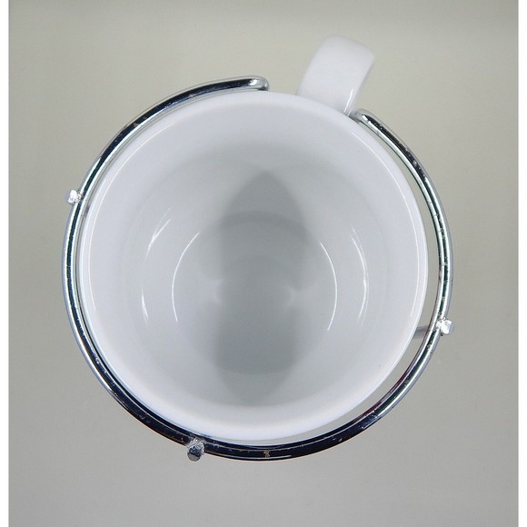 Pier 1 Imports Ceramic Stacking Mugs Be Still My Beating Heart Rack Set of 4 - Picture 10 of 10